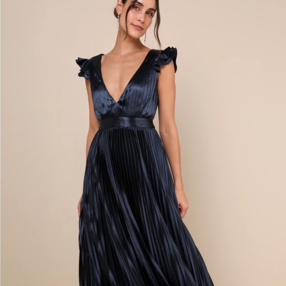 Lulu's Midnight Blue Maxi Dress